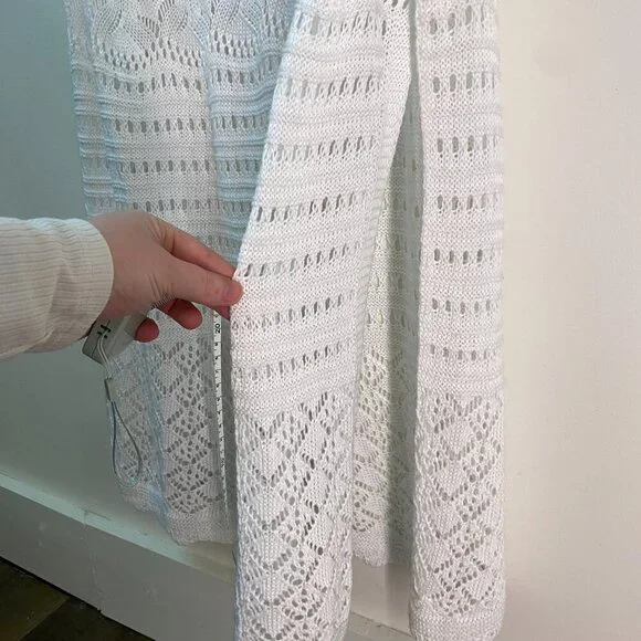 Women's Cotton Solitaire Crochet Beach/Spring Maxi Dress Boho and Elegant - Picture 4 of 16